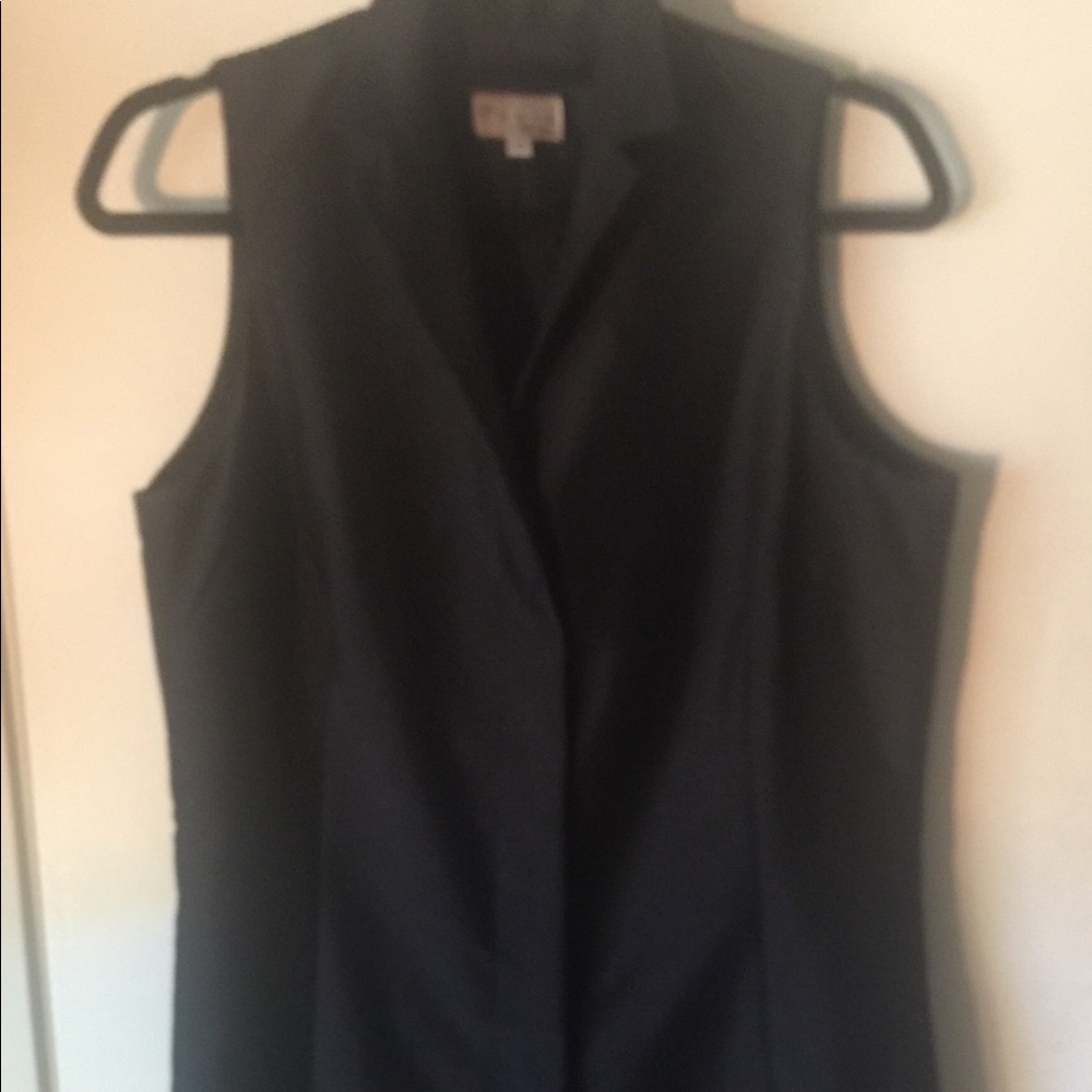 Black silk button dress